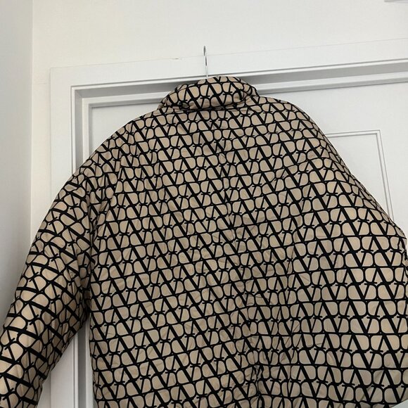NWT Valentino Iconographe Jacket Logo Print Allover Down-filled Stand Collar - Picture 15 of 16